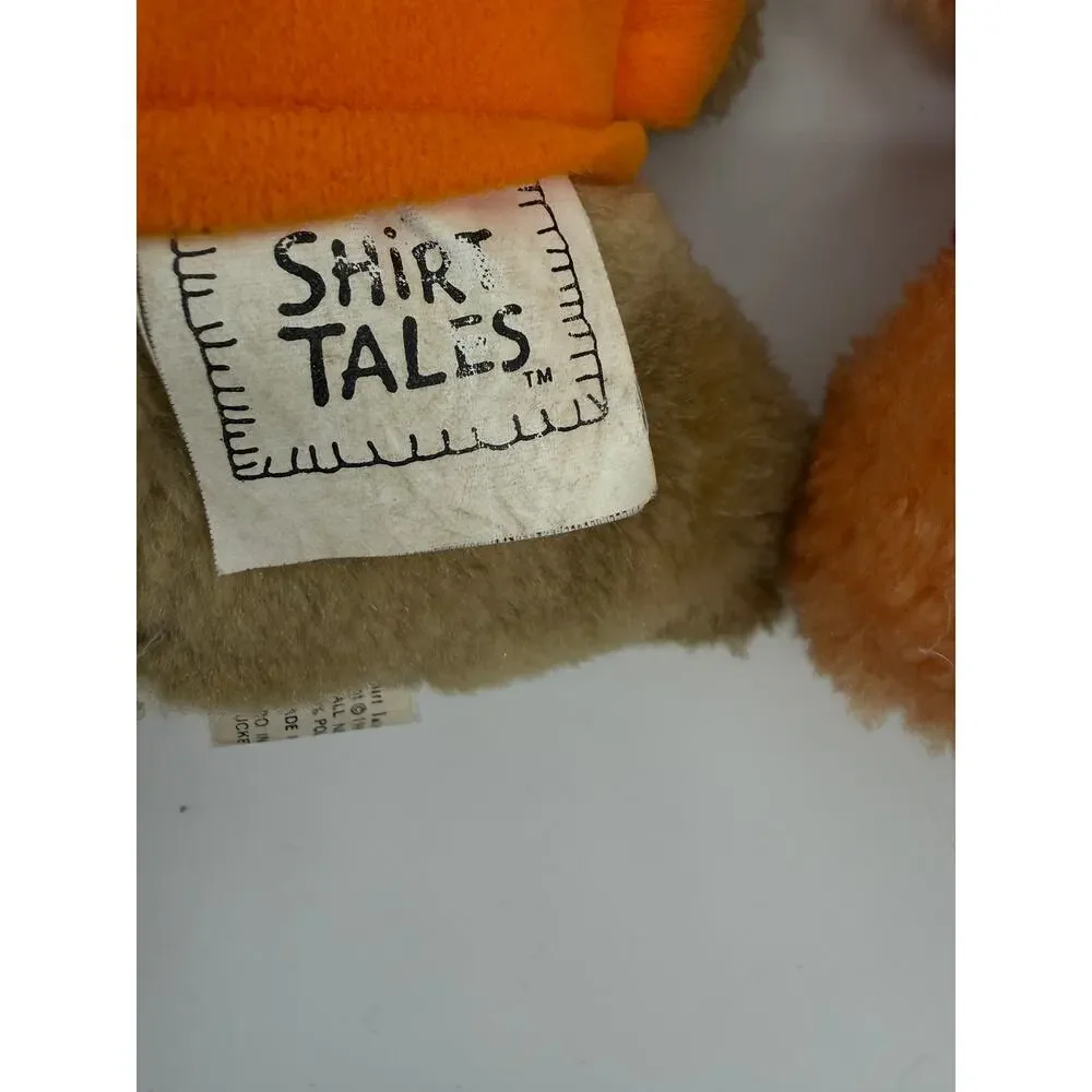 Vintage Shirt Tales Hallmark Plush Lot Of 2 Rick TYG Stuffed Animals 1980s